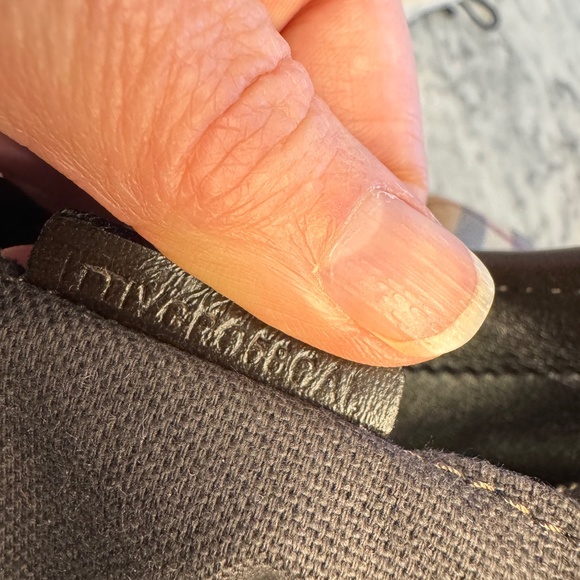 BURBERRY Chocolate Brown Leather Haymarket Check Coated Canvas Chain Strap Hobo - Picture 16 of 17